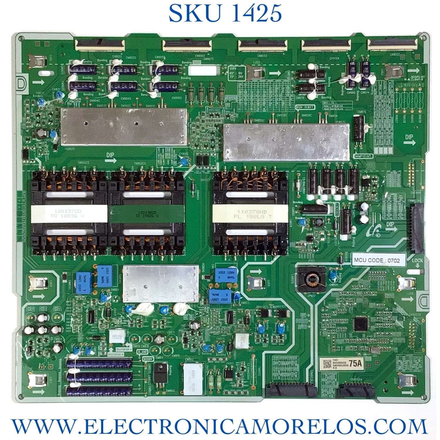 LED DRIVER PARA TV SAMSUNG NUMERO DE PARTE BN44-00945B / L65S9NVAQ_NHS / BN4400945B / PANEL CY-TN075FLAV8H / MODELO QN75Q9FNAFXZA AC02 / QN75Q9FNAFXZA / QN75Q9FNA
